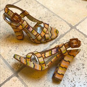 Missoni sling back sandal